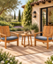 Blora Adirondack Pair with Side Table